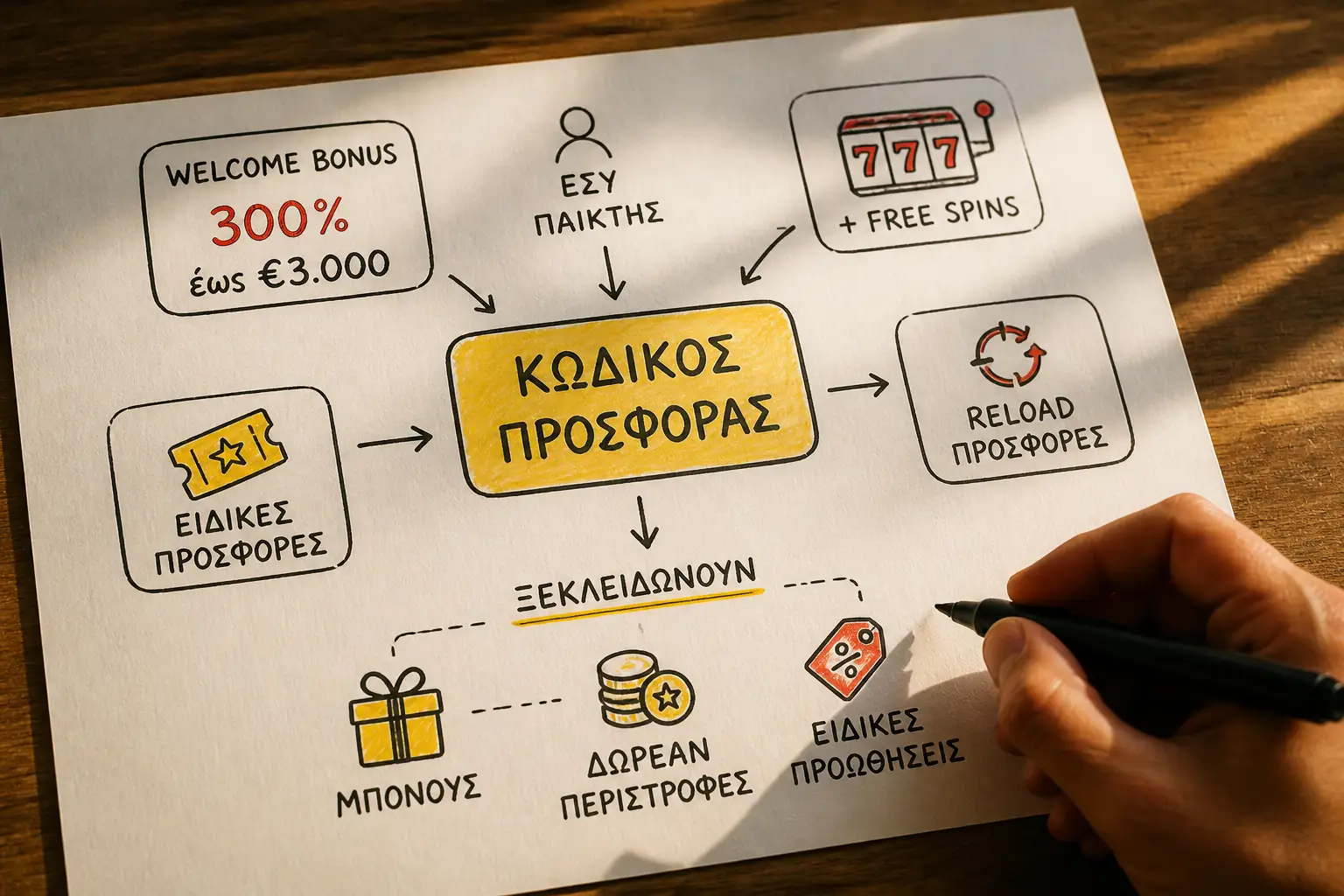 Casinoly Promo Code 2026 – Κωδικοί Προσφοράς visual guide for Casinoly